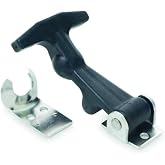 Draw Latch, Nonlocking, Black Rubber