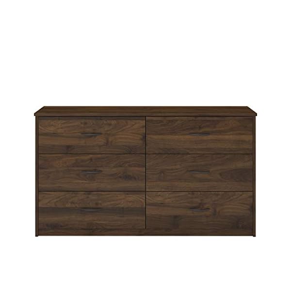 Mainstays 6 Drawer Dresser, Columbia Walnut