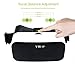 3D VR Glasses, MiluoTech Lightweight Virtual Reality Headset Adjust Cardboard Video Movie Game Box with Bluetooth Remote Controller for iPhone 7/7 Plus/6/6S/6 Plus Android and More Smartphones
