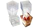 4 Oz Tall Square Clear Plastic Dessert Tumbler Cups - 40 Pack