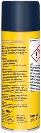 OB41 Fast Tack Contact Adhesive Spray 500ml Quick Dry Solvent Based High view 2