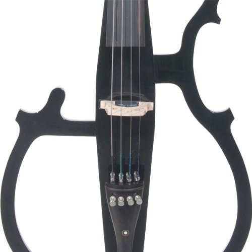 Cecilio 4/4 CECO2BK Black Metallic Electric Cello with Ebony Fittings