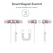 SAN.COMO Bluetooth Headphones,Wireless Earbuds Sweatproof Earphones Magnetic Attraction Stereo Headphones for Running Workout Gym Noise Cancelling (Gold)