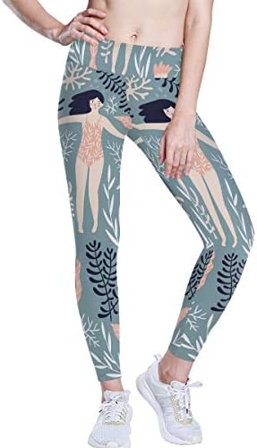 ヨガパンツ 店 ヨガ レギンス ヨガウエア マーメイド 魚 海洋 かわいいトレーニングパンツ スポーツウェア レディース 吸汗速乾 伸縮性抜群 ハイウエスト 柔らかい トレーニングウェアxs 超軽量