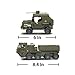 Sluban Service Troops Blocks Army Bricks Toy - Armored Vehicle & Military Transport Vehicle & Military Motorcycle