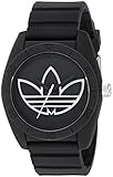 adidas Men's 'Santiago' Quartz Plastic and Silicone Casual Watch, Color:Black (Model: ADH3189)