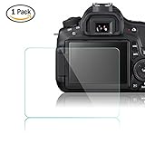 Screen Protector for Canon 60D/600D Camera,AFUNTA Real Tempered Toughened Optical Glass,9H Hardness Anti-Bubble Anti-scratch Anti-burst Anti-fingerprint