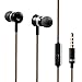 in Ear Headphones Earbud Moniko Corded Headsets with Microphone Stereo Wired Headphone Dynamic Crystal Clear Sound 3.5mm for iPhone Android iPod iPad Laptop Mac Tablet Black,Good