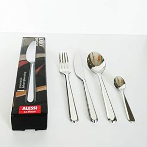 Alessi Amici BG02S4 – Servicio De Cubiertos de Diseño en Acero Inoxidable 18/10, 1 paquete de 4 piezas