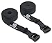 Garage Fit Premium Heavy Duty Replacement Gym Ring Straps - Cross Training, Gymnastics, Fitness, Exercise (Black Straps Only)