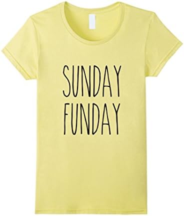 Womens Sunday Funday Novelty Party T-Shirt XL Lemon