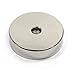 CMS Magnetics 150 LB Holding Power Neodymium Round Base Magnet w/Countersunk Hole OD 1.89