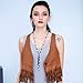 Long Freshwater Cultured Pearls Leather Necklace Costume Beaded Jewelry on Genuine Leather Cord 25.6