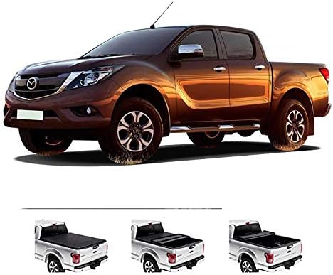 Amazon Com Tonneau Cover Is Suitable For Mazda Bt 50 Pvc Leather Tri Fold Pickup Truck Cover Corrosion Resistance Heat Resistance Easy To Install No Deformation Electronics
