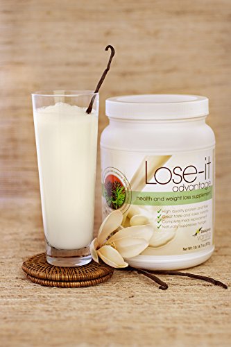 Lose-it  Best Weight Loss Supplement  Full Meal Replacement Shake - Healthy Weight Loss Mix - Natural Hunger Suppressant - Natural Fiber and Protein - Delicious Low Carb Smoothie (13-26g of Protein Per Serving 1 Container 30 Meals, Vanilla).