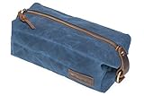 KUBO Waxed Canvas Toiletry Bag or Dopp Kit Bag – Waterproof, Durable, Chic & Stylish – Ideal Travel Toiletry Bag for Men & Women – Versatile Toiletry Kits Bag Design – Ideal Gift