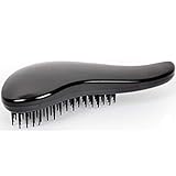 Mousand Black Detangling Hair Brush Comb Shower Hair Brush Salon Styling Tamer Tool for Women, Girls, Men & Boys - Use in Wet and Dry Hai