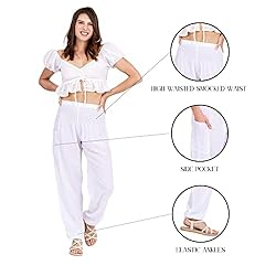 LOFBAZ Harem Pants for Women Yoga Boho Hippie