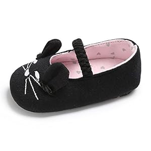 Estamico Baby Girls' Cotton Mary Jane Sneakers
