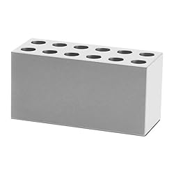 Labconco 4026406 Aluminum Tube Rack, Holds 6ml x 12