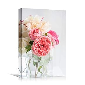 signwin Canvas Wall Art Pink and White Arrangement...