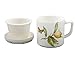 Gracie China Lemon 3-Piece Porcelain Steeping 9-Ounce Mug