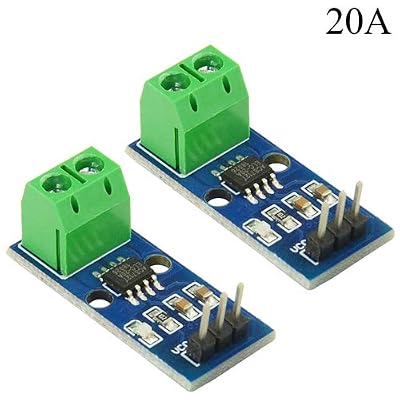 XLX 2PCS ACS712 20A AC and DC Current Sensor Module ACS712-20A Module Highly Sensitive&amp;amp;nbsp;High Efficient for Arduino 20A