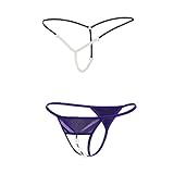 Vivly Bodas Women's Sexy Pearl G-String Thong Panties Underwear Lingerie 2 Pack XL