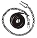 Finov Vintage Bronze Alloy Pocket Watch Chain Set of 2, Upgraded Version with Swivel Clasp