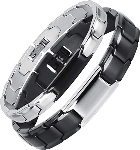 Wolentty Couples Distance Bracelets Set - Stainless Steel Black & Rose Gold, His & Hers Sizes, Gift Box - View #10