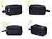 Tumecos Toiletry Dopp Kit Travel Electronics Organizer Shaving Accessories Bag with Carry Handle Brown