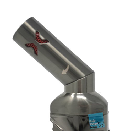 Zico ZD-51 (Original) Refillable Butane Quad Jet Torch Lighter (Gunmetal) & Free lgihter - Thumbnail 4