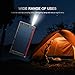 Solar Charger 20000mAh Emergency Power Bank with SunPower Solar Panel USB C Port Outdoor Carabiner Waterproof for Cycling Hiking Camping Backpacking Trip fit iPhone Android Cell Phone GPS USB Devices