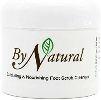 ByNatural Exfoliating & Nourishing Foot Scrub Cleanser - Non-water Formulation Maximize Nutrients Absorption, with Argan Oil (Full Size ( 2 fl. oz / 60 ml))
