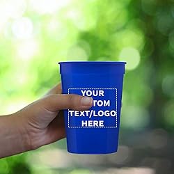 Custom Disposable Plastic Cups 12 oz. Set of
