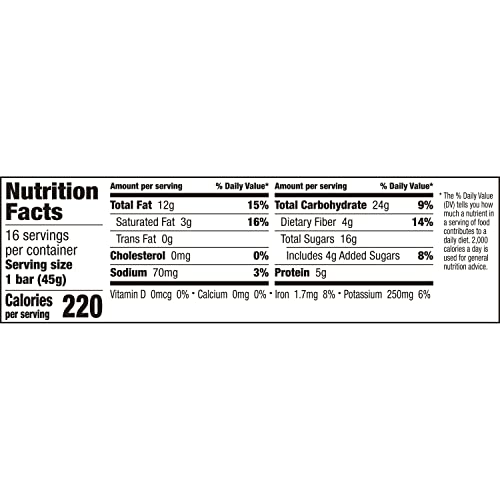 LARABAR PEANUT BUTTER CHOCOLATE CHIP, GLUTEN FREE FRUIT & NUT BAR, 16 CT