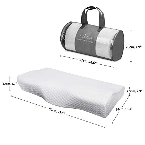 Coisum Cervical Pillow for Neck Pain, Neck Pillows for Pain Relief