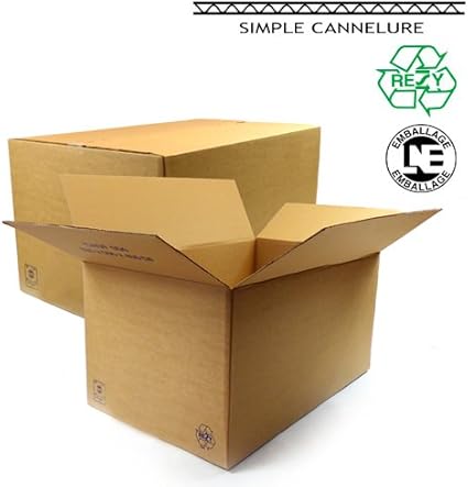 packdiscount – Caja cartón ondulado (60x40x30 cm: Amazon.es: Oficina y papelería