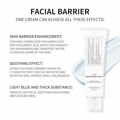 LBOYLOVE® 147 Barrier Repair Cream，Hyaluronic Acid combined with Ceramides Offers Deep Nourishment,Provides Daily Skin Barrier Repair Care,Korean Vegan formula, Applicable to All Skin Types