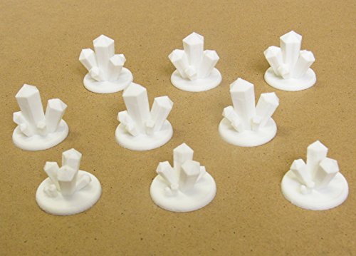 Crystal Clusters, Terrain Scenery for Tabletop 28mm Miniatures Wargame, 3D Printed and Paintable, EnderToys