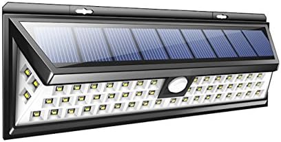 PRIGER Solar Outdoor 54 LED Door Deck pathway Light, Wireless Security Waterproof Wall Lights for Garage, Patio, Garden, Driveway, Yard, RV, Fencepost, , luces Solares