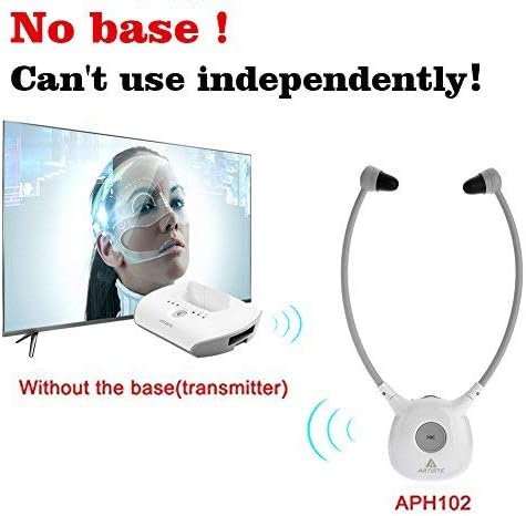 Amazon.com: Wireless TV Headphones, Artiste APH100 Extra Headset TV