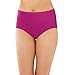 Bali Women's Comfort Revolution Seamless Brief Underwear, Microfiber Stretch Panty, 3-Pack, Magenta Majesty/Blush Pink/Purple, 7