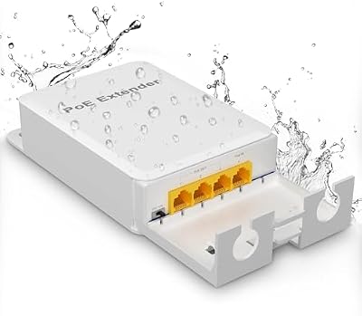 NICGIGA Gigabit Outdoor PoE Extender Repeater 1 in 3 Out Waterproof 100m VLAN