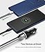Ringke RealX2 Quick Charge Compatible with Most Smartphones, Compact Car Charger Dual 3.0 USB Port Output 3A LED Light [Black]