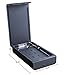 Portable UV Cell Phone Sanitizer with USB Charger – Multi-Use UV Light Disinfection for Smartphone iPhone 6 6s 7s Plus Toothbrush Watches Jewelry – Aromatherapy Hub UV Sterilizer Cleaner Case (Black)