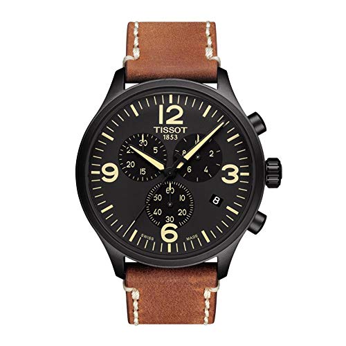 Tissot Reloj Cronógrafo para Hombre de Cuarzo con Correa en Cuero T1166173605700