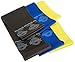 THERABAND Resistance Bands Set, Professional Elastic Band For Upper & Lower Body Exercise, Strength Training without Weights, Physical Therapy, & Pilates, Yellow & Blue & Black, Advanced