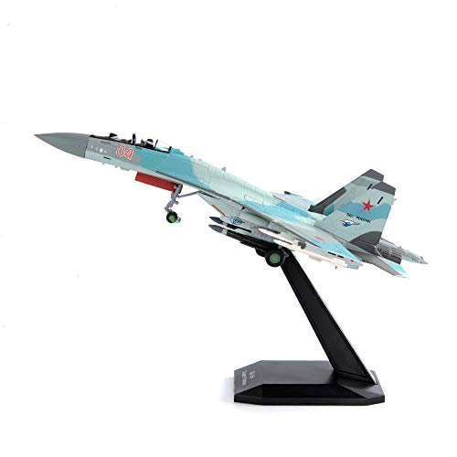 M.A.K 1/100 Scale Su-35 Super Flanker Fighter Aircraft Model Diecast Metal Plane Model Toy for Collection or Gift - Thumbnail 2