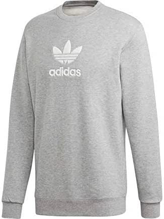 adidas grey crew sweatshirt